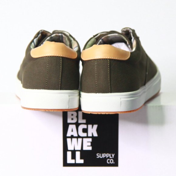 Green Canvas Sneakers Blackwell - Shoes Size 12 - Never Worn - Picture 5 of 7